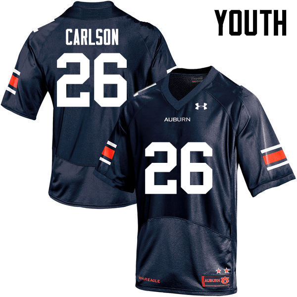 Auburn Tigers Youth Anders Carlson #26 Navy Under Armour Stitched College NCAA Authentic Football Jersey QFE4874XE